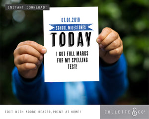Printable Back to School Sign Pack 12
