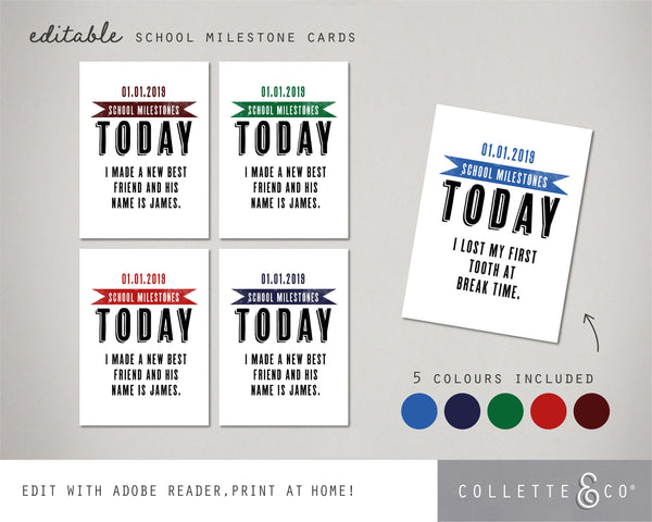 Printable Back to School Sign Pack 13