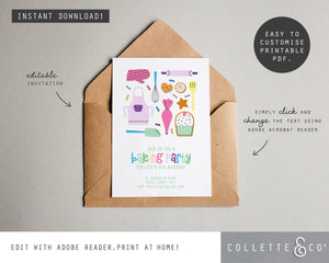 Printable Baking Invitation 02