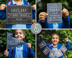Printable Chalkboard Back to School Sign Pack 12