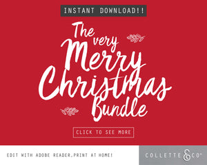 Printable Christmas Decor Bundle