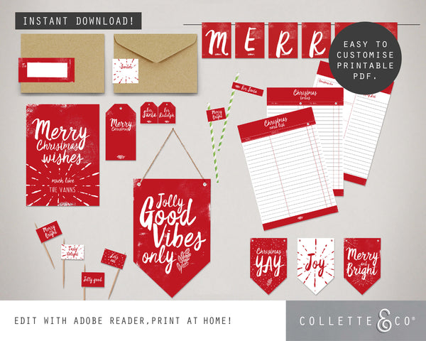 Printable Christmas Decor Bundle 04