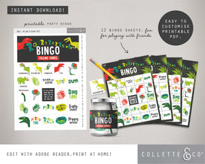 Printable Dinosaur Bingo