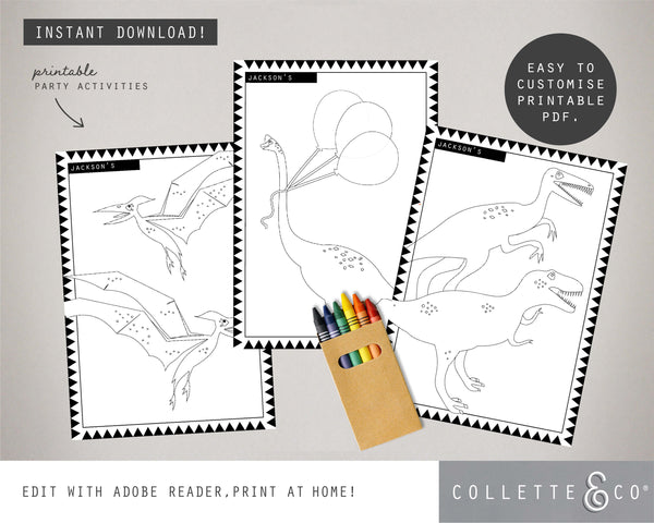 Printable Dinosaur Colouring Pages