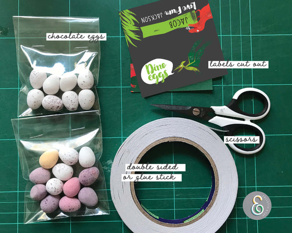 Printable Dinosaur Eggs Favour Labels 06