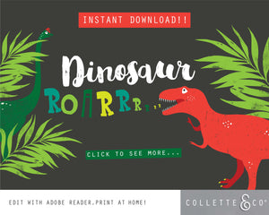 Printable Dinosaur Party
