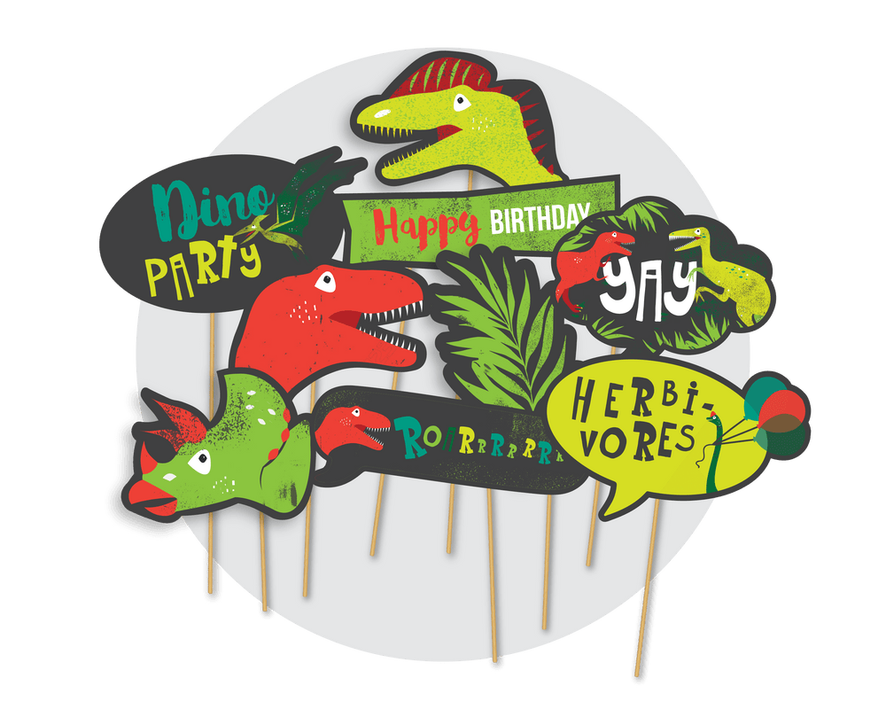 Printable Dinosaur Photo Booth Props