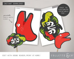 Printable Dinosaur Photo Booth Props 03