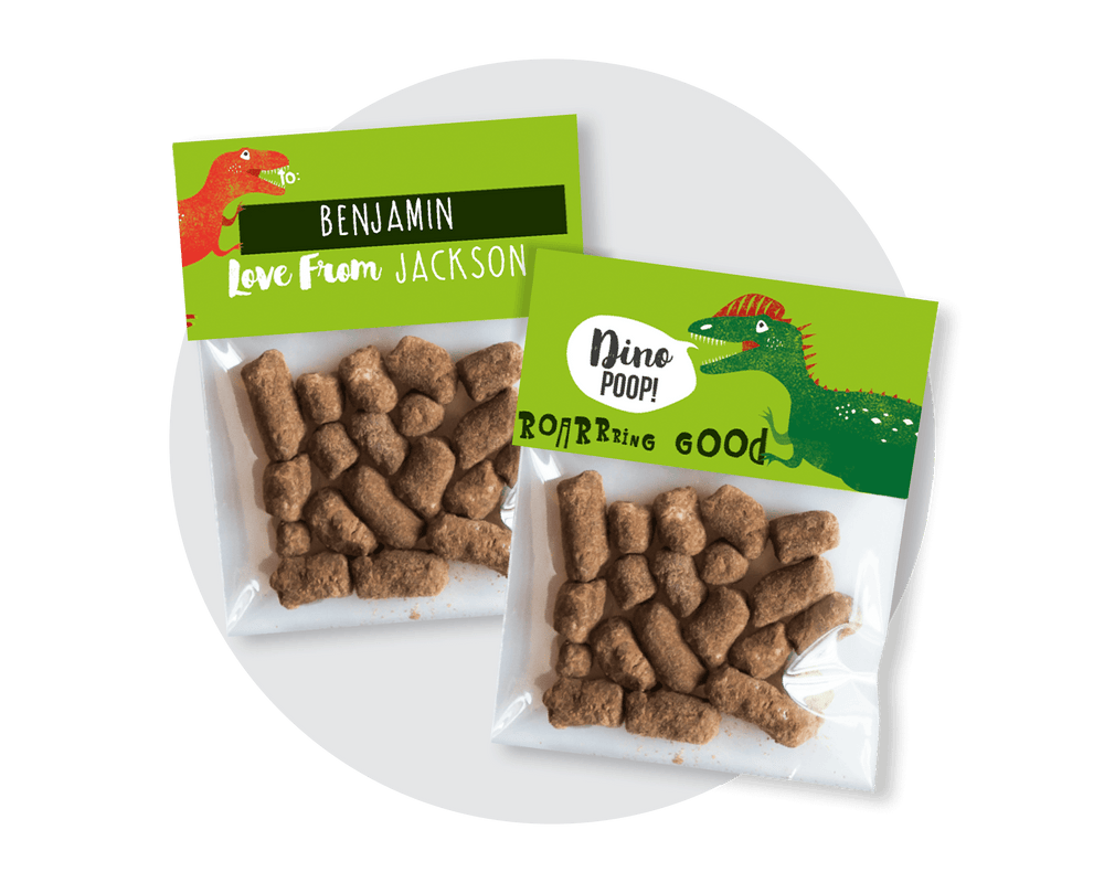 Printable Dinosaur Poop Favour Labels 01