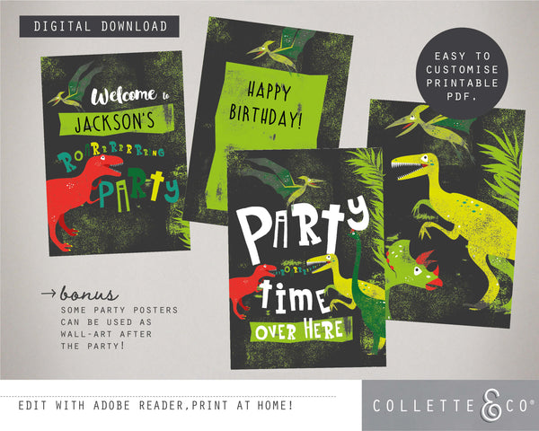 Printable Dinosaur Poster
