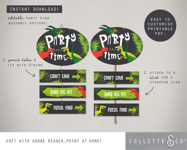 Printable Dinosaur Room Sign 02
