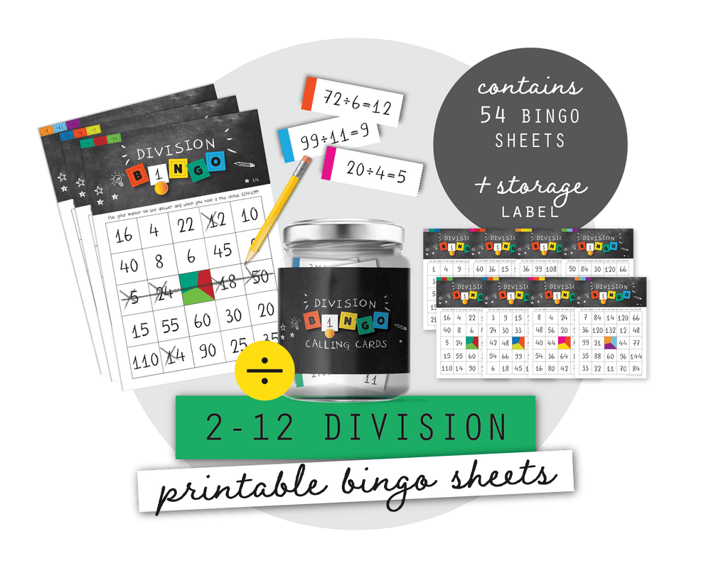 Printable Division Bingo
