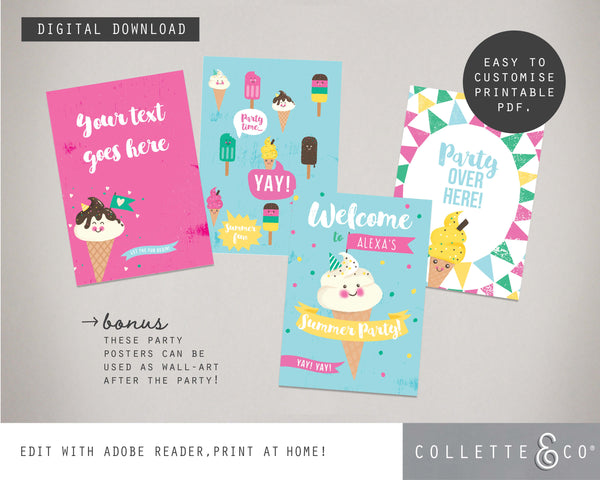 Printable Ice Cream Poster