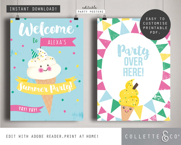 Printable Ice Cream Poster 02