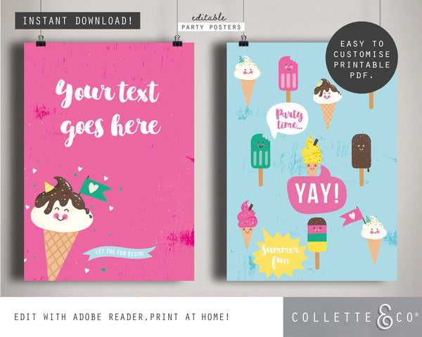 Printable Ice Cream Poster 03
