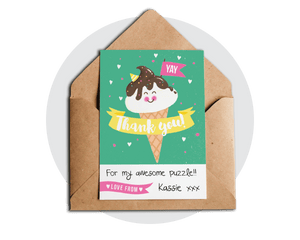 Printable Ice Cream Thank You Card