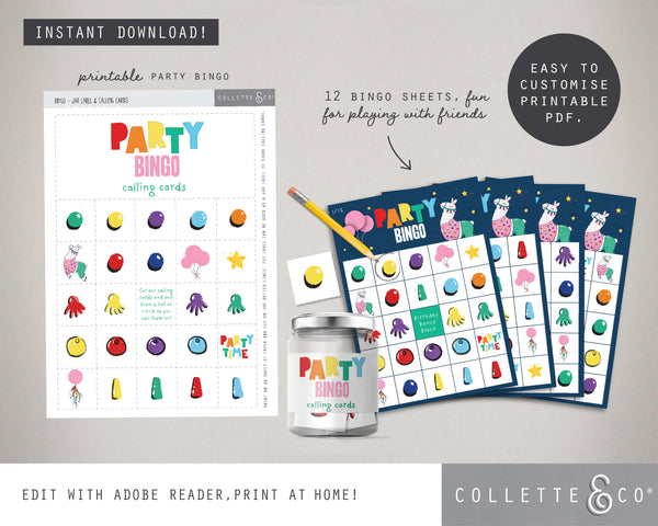 Printable Llama Bingo 02