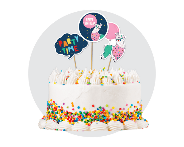Printable Llama Cake Topper