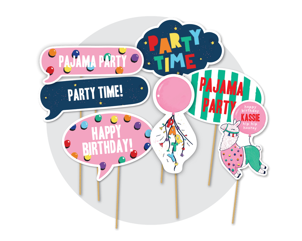 Printable Llama Photo Booth Props