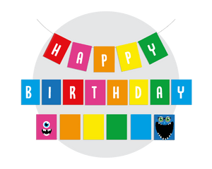 Printable Monster Bunting