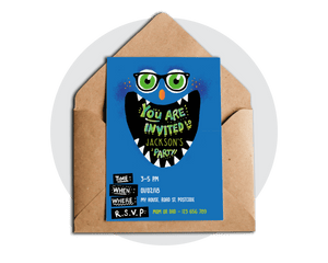 Printable Monster Invitation