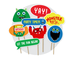 Printable Monster Photo Booth Props
