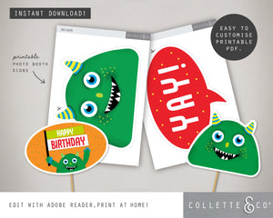 Printable Monster Photo Booth Props 02