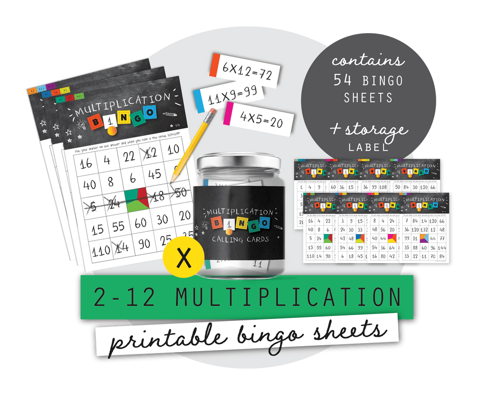 Printable Multiplication Bingo