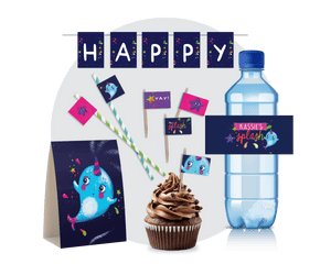 Printable Narwhal Food Decor