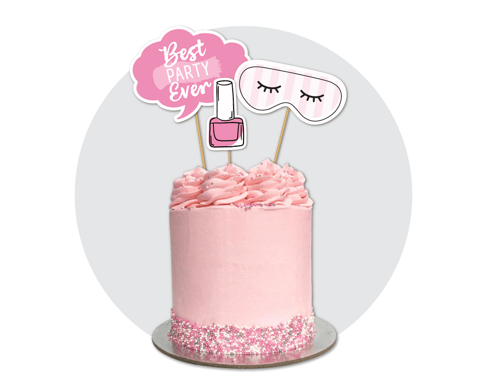 Printable Pamper Cake Topper
