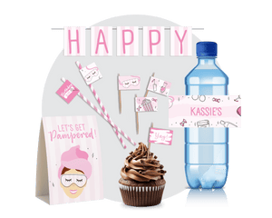 Printable Pamper Food Decor 02
