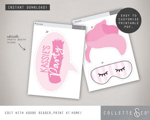 Printable Pamper Photo Booth Props 02