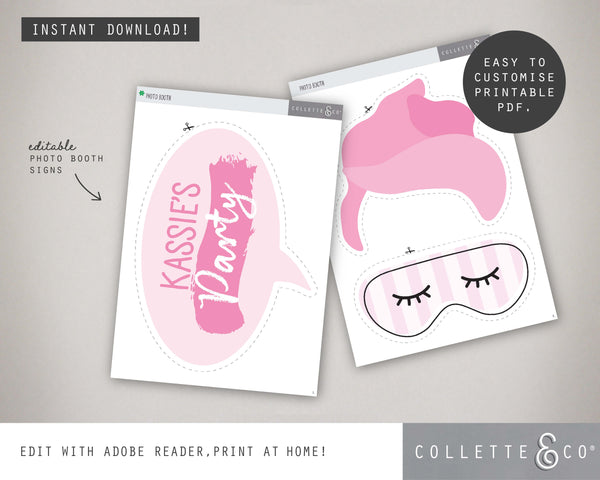 Printable Pamper Photo Booth Props 02