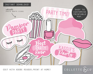Printable Pamper Photo Booth Props 05