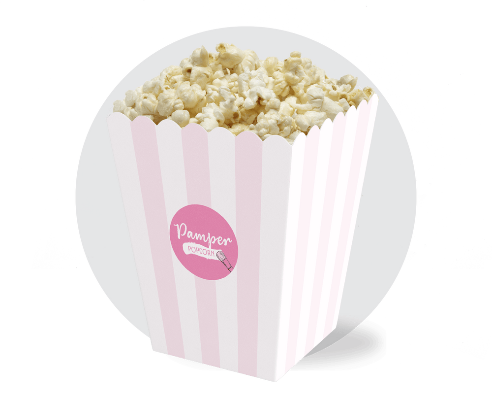 Printable Pamper Popcorn Box