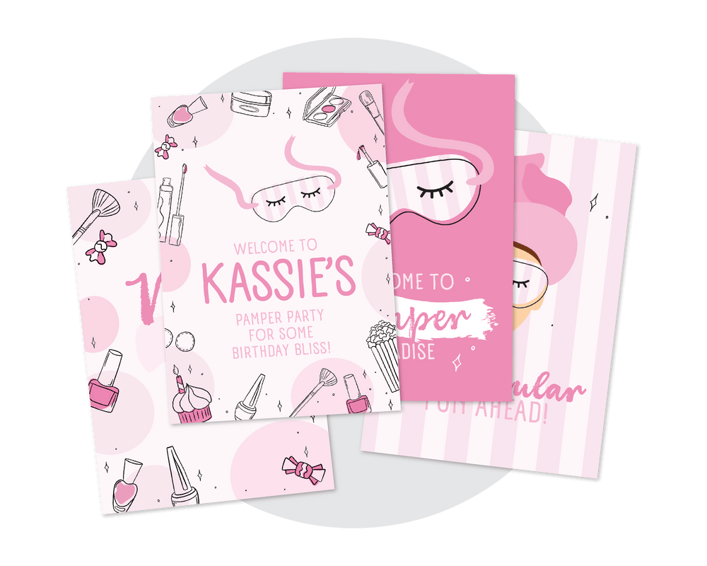 Printable Pamper Posters