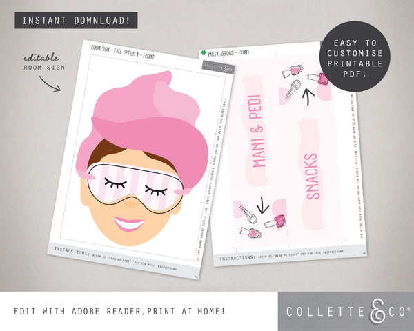 Printable Pamper Room Sign 04