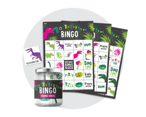 Printable Pink Dinosaur Bingo