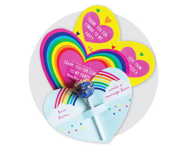 Printable Rainbow Butterfly Lolly Pop
