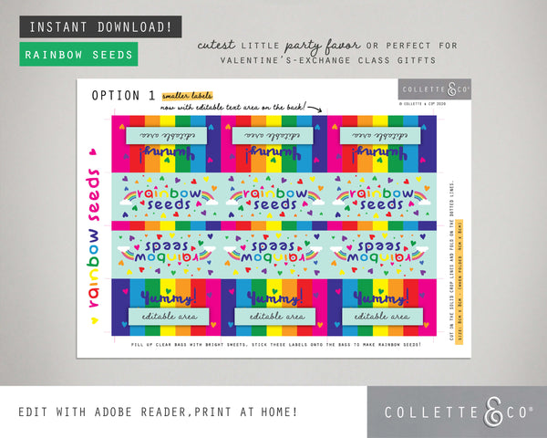 Printable Rainbow Seeds Favour Labels 05