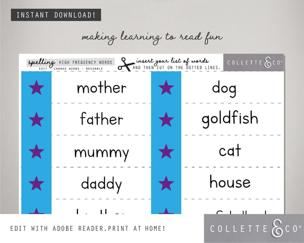 Printable Reading Flashcards 04