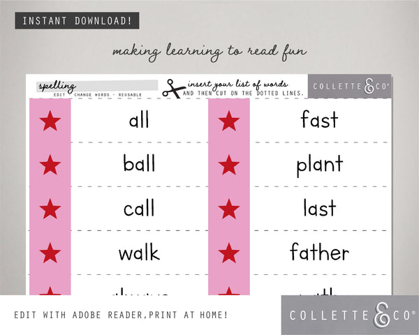 Printable Reading Flashcards 05