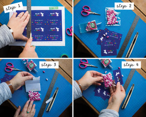 Printable Unicorn Poop Favour Labels Dark How To