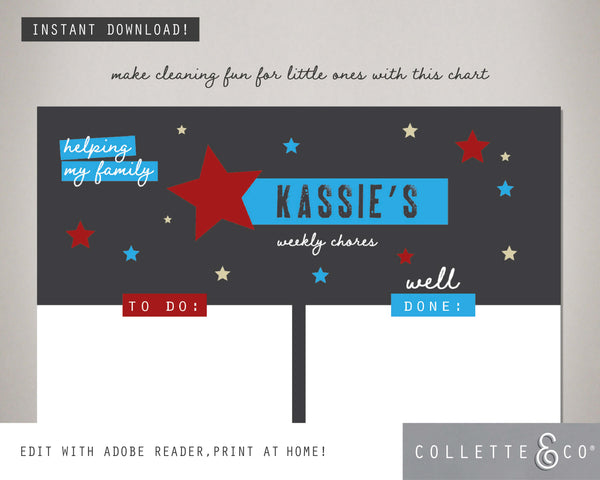 Rock Star Kids Chore Chart 03