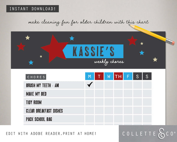 Rock Star Kids Chore Chart 04
