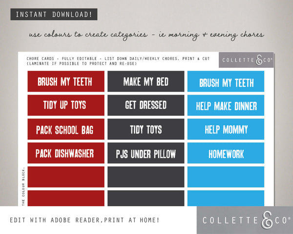 Rock Star Kids Chore Chart 05