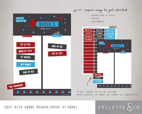Rock Star Kids Chore Chart 08