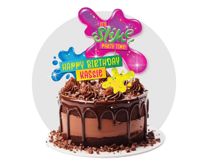 Slime Party Printable Cake Topper