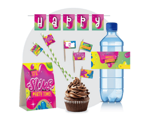 Slime Party Printable Food Decor