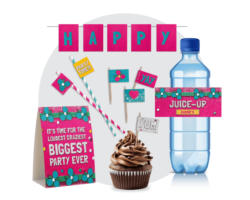 Trolls Party Printable Food Decor